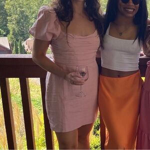 ASTR The Label light pink mini dress!